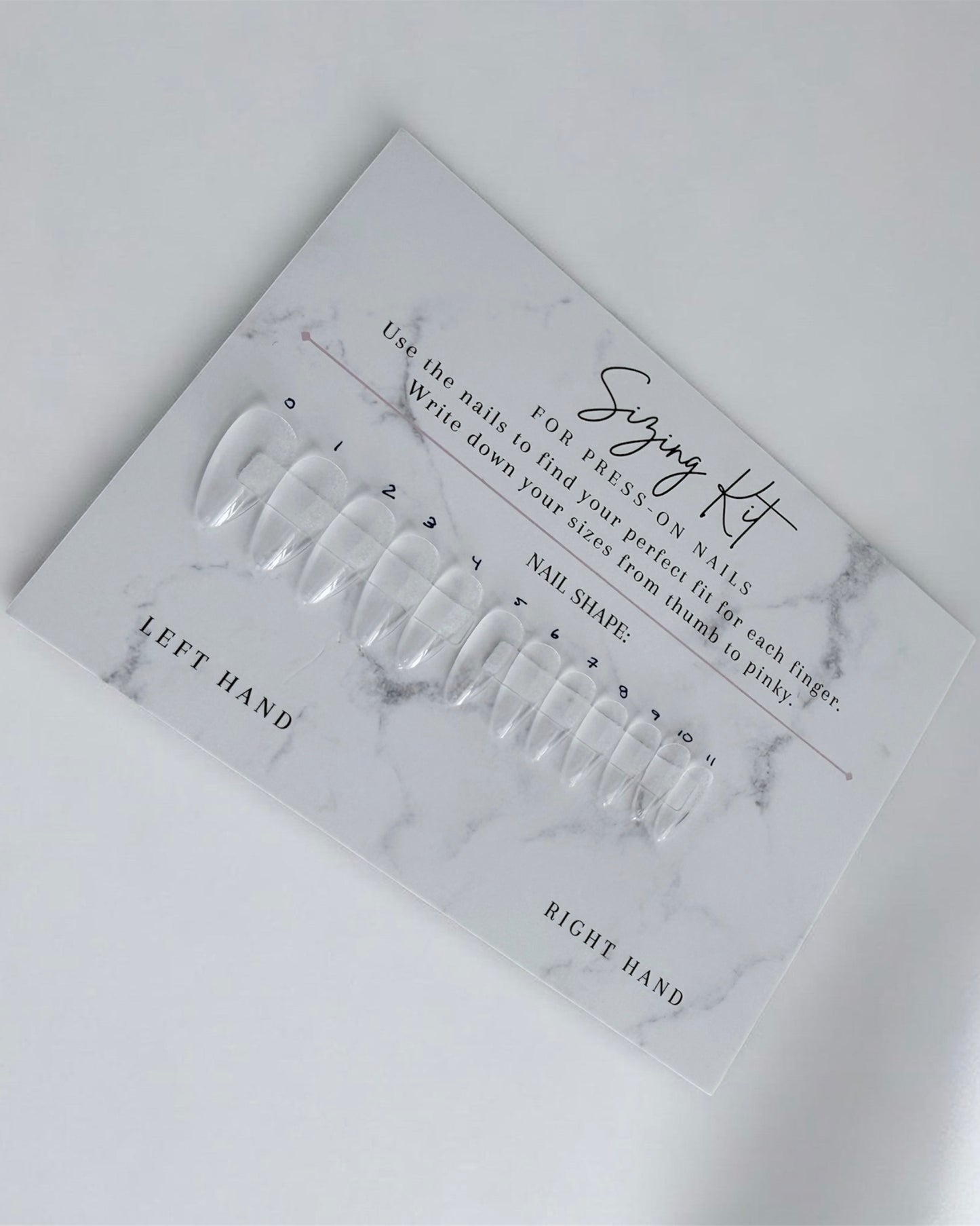 Press-On Nail Sizing Kit