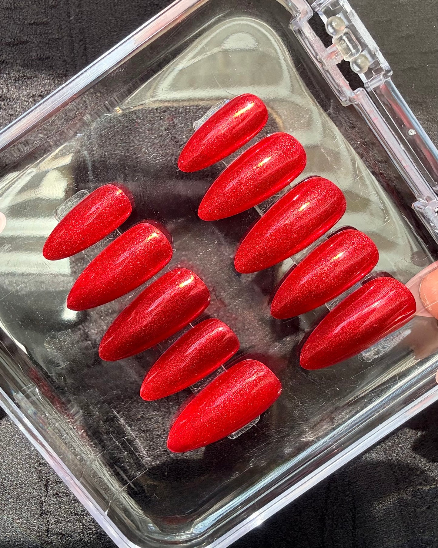 Simple  Metallic Red