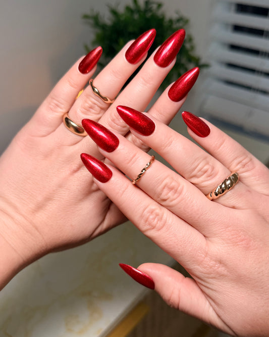 Simple  Metallic Red