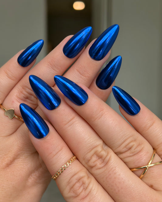 Simple  Metallic Blue